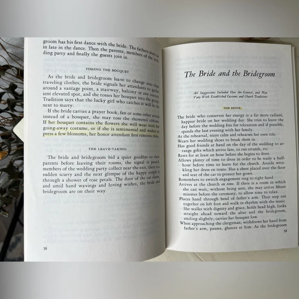 Vintage Wedding Embassy Yearbook & How to have the perfect wedding